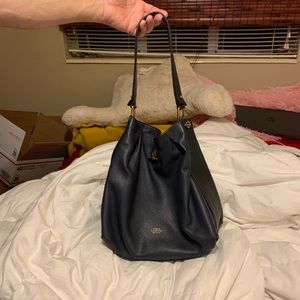 Vince camuto navy blue hobo leather bag